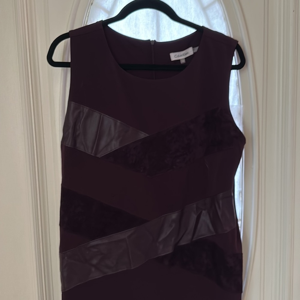 Purple Calvin Klein Sheath Dress NWT